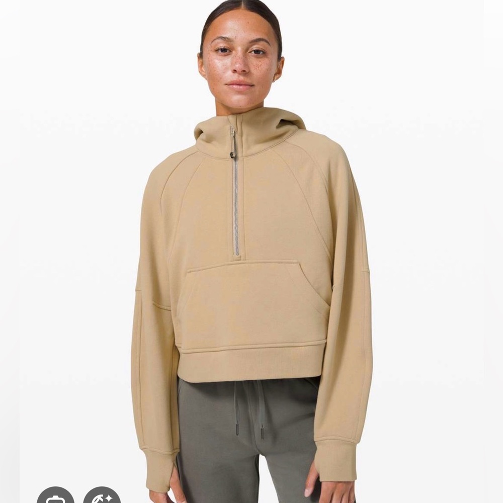 Lululemon oversized half zip scuba